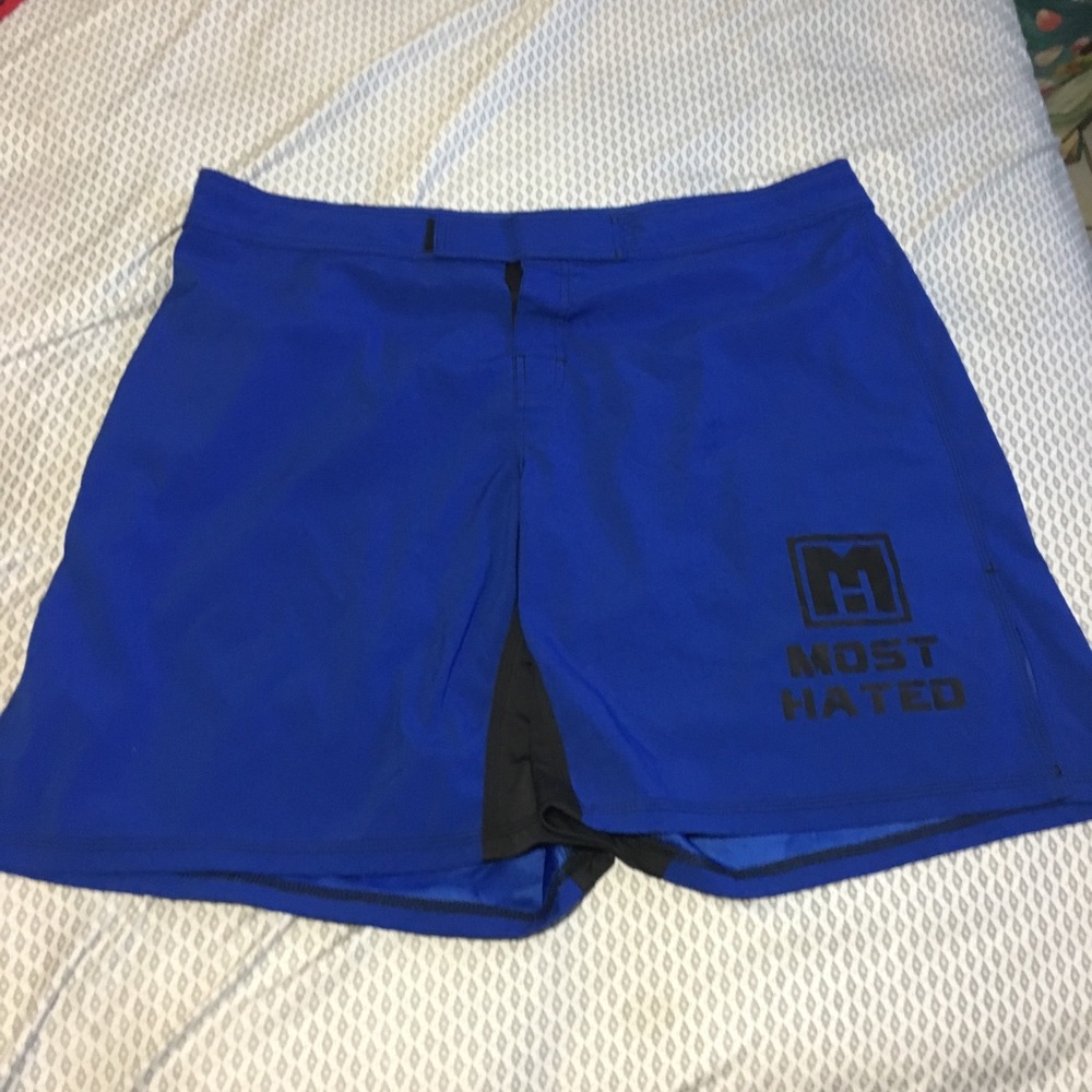 Blue MMA Most Hated Gear shorts